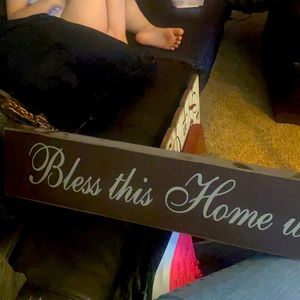 Long wooden wall decor